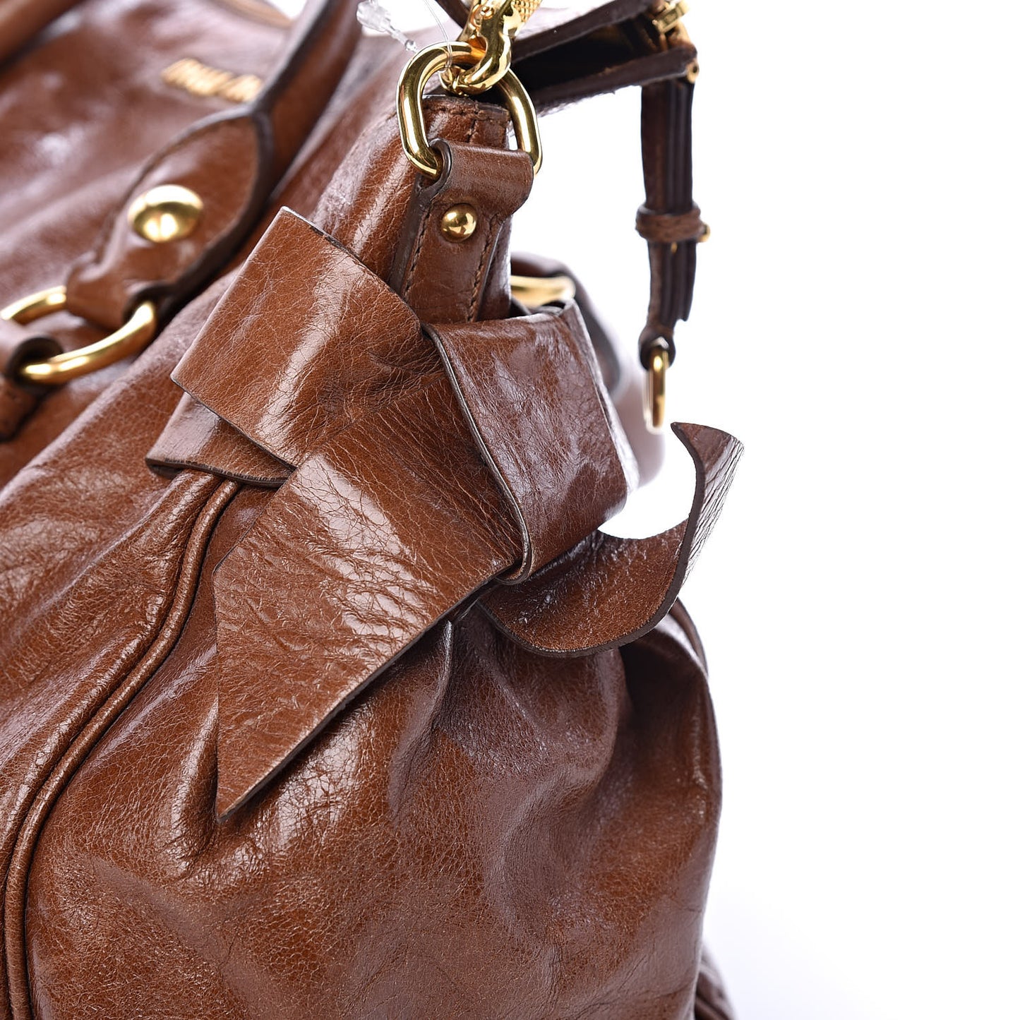 Vitello Lux Medium Bow Bag Palissandro