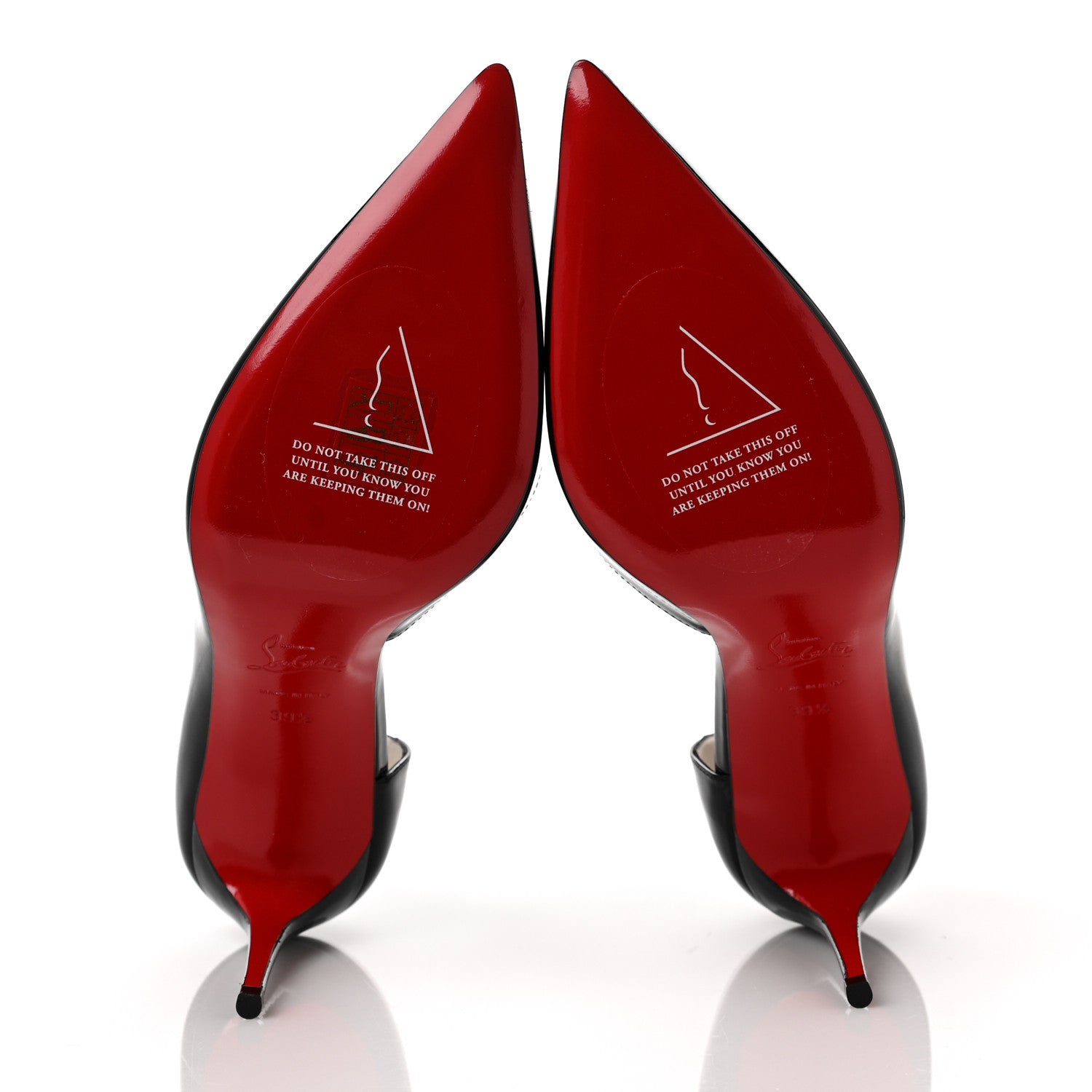 Christian Louboutin Patent Iriza 85 Pumps 39.5 Black 5 of 8