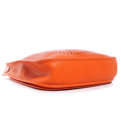 Hermes Taurillon Clemence Evelyne III GM Orange 4 of 7