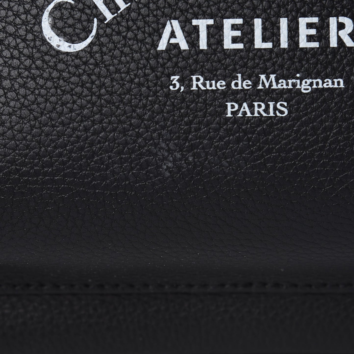 Grained Calfskin Mini Rider Backpack Black