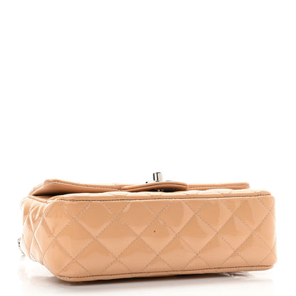 Chanel Patent Calfskin Quilted Mini Rectangular Flap Beige 4 of 13