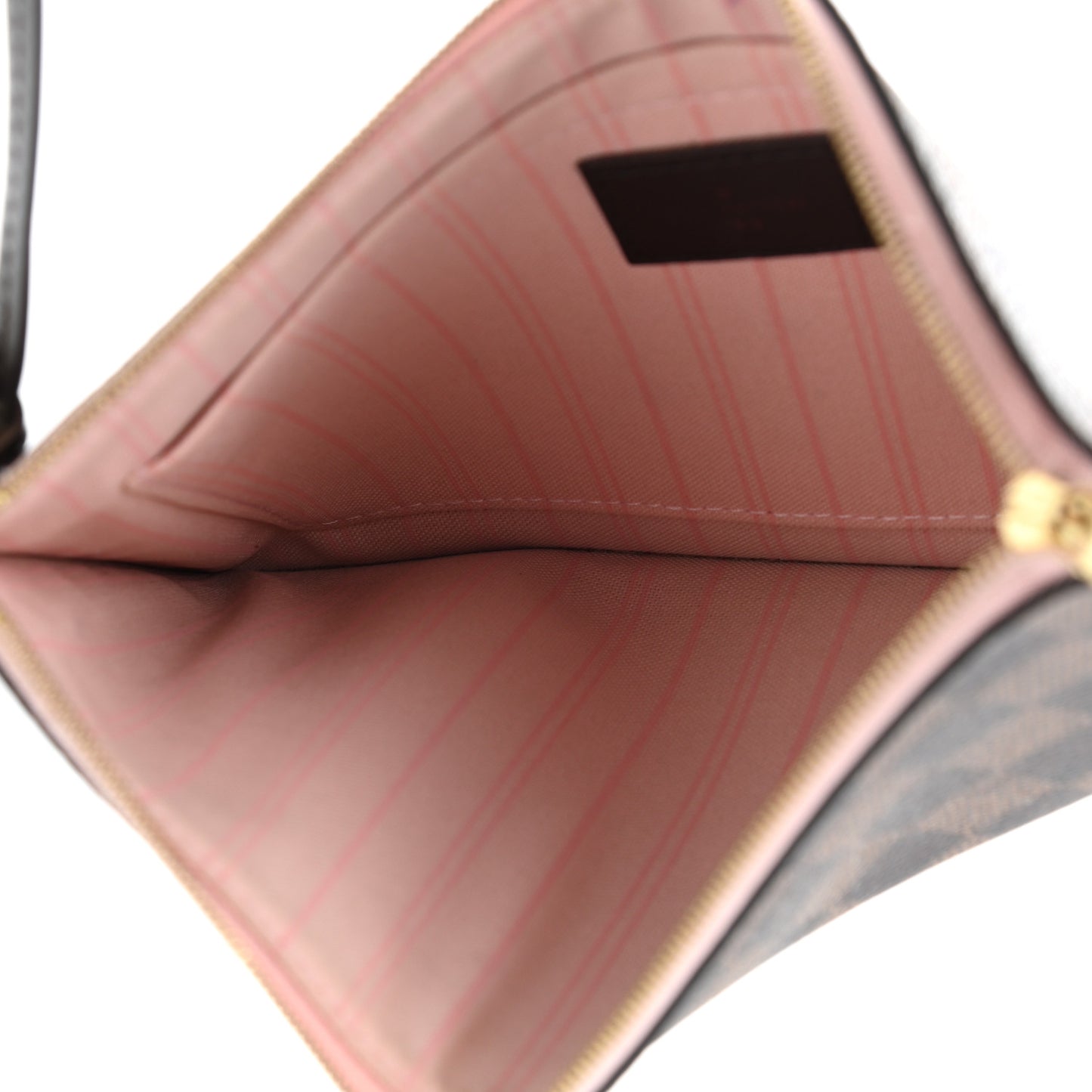 Damier Ebene Neverfull MM GM Pochette Rose Ballerine