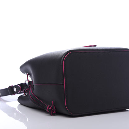 Louis Vuitton Calfskin Lockme Bucket Black 8 of 11
