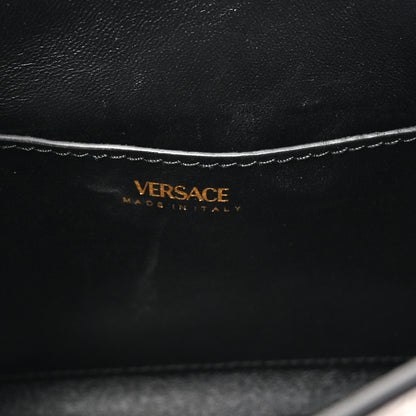 Versace Grained Calfskin Small La Medusa Top Handle Bag Optical White 11 of 14