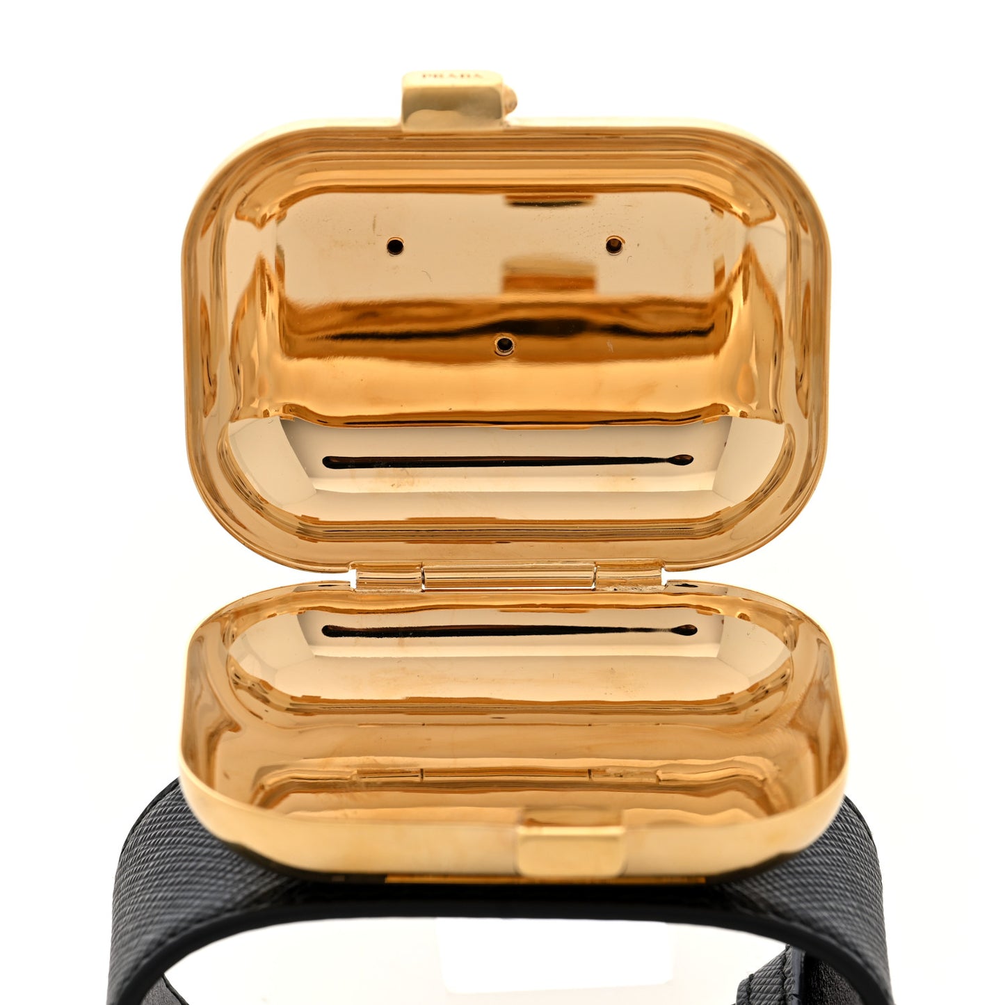 Saffiano Metal Wrist Case M Gold