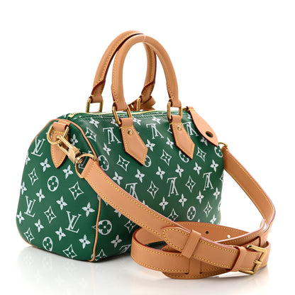 Louis Vuitton Calfskin Monogram Speedy P9 Bandouliere 25 Green 5 of 12