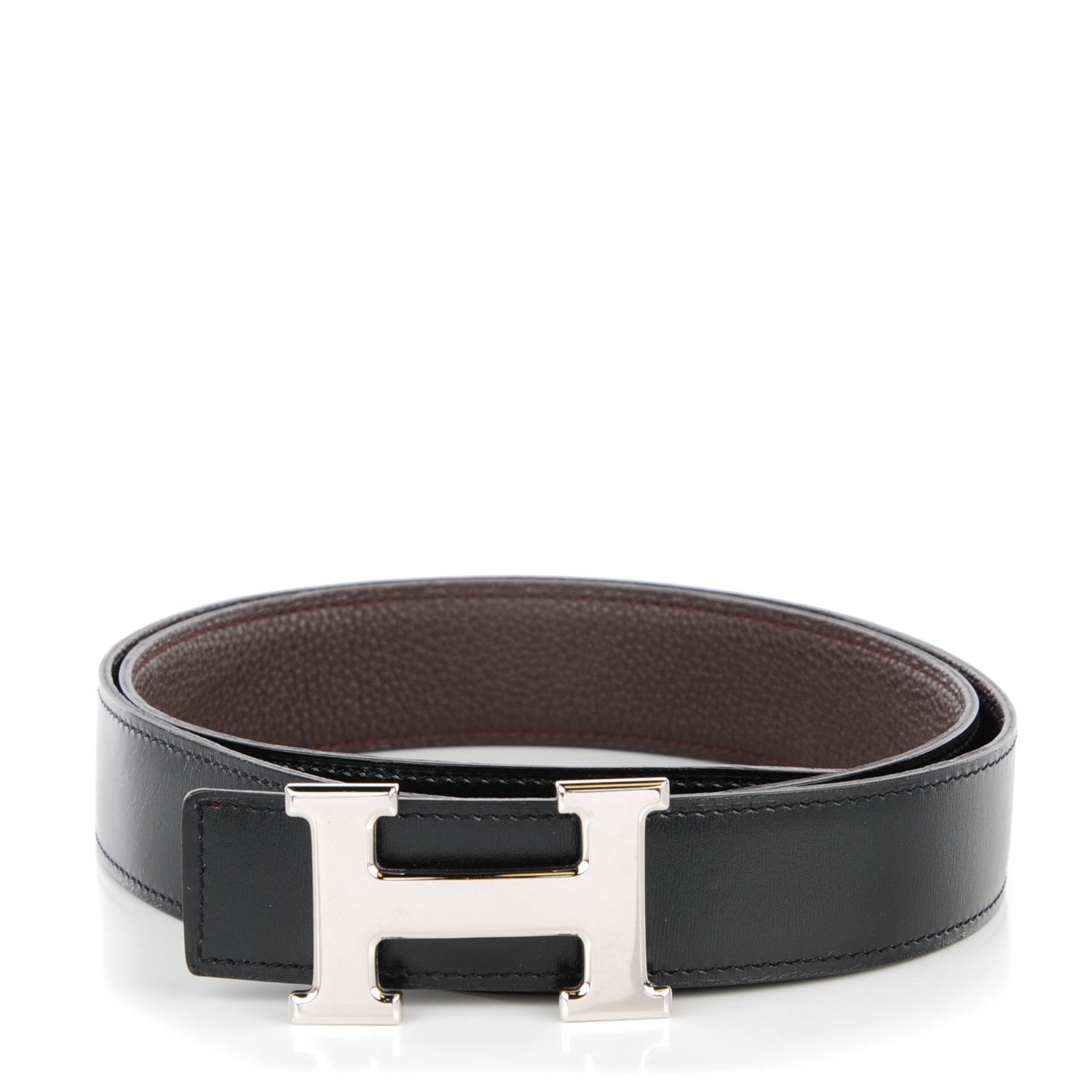 Hermes Box Togo 32mm H Belt 95 Black 1 of 8