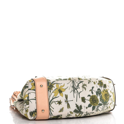 Gucci Canvas Floral Flora Pelham Shoulder Bag Beige 4 of 9