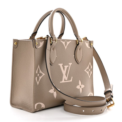 Louis Vuitton Empreinte Monogram Giant Onthego PM Tourterelle Creme 3 of 9