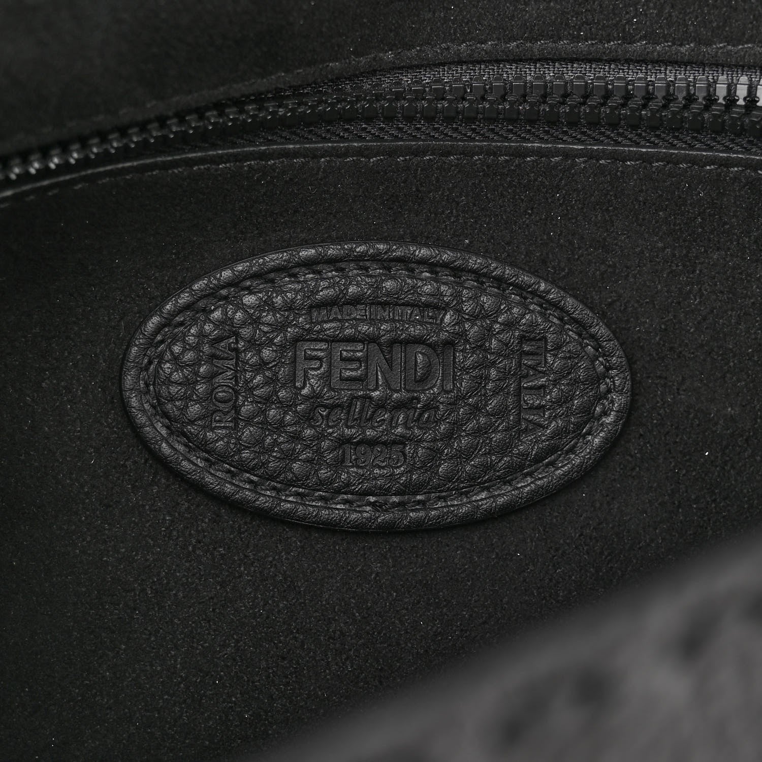 Fendi Cuoio Romano Selleria Baguette Black 6 of 11