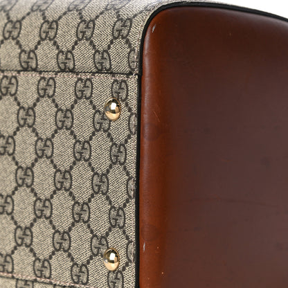 Gucci GG Supreme Monogram Medium Boston Beige Cuir 12 of 26