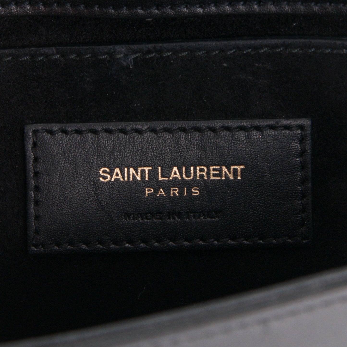 Velvet Small Monogram Universite Shoulder Bag Black