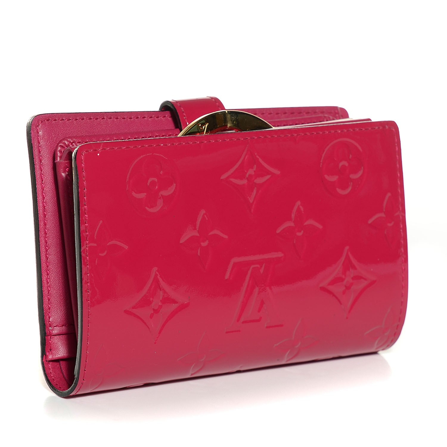 Louis Vuitton Vernis French Purse Wallet Rose Indien 3 of 7