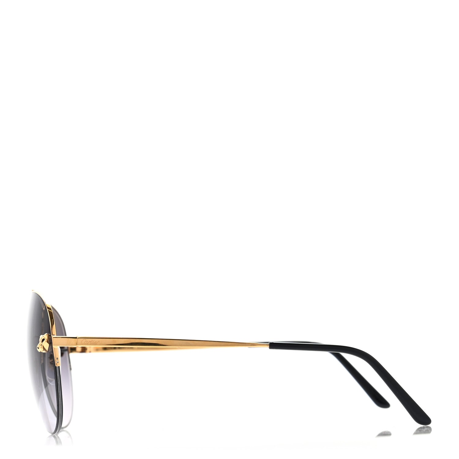 Cartier Panthere De Cartier Aviator Sunglasses Gold 3 of 11