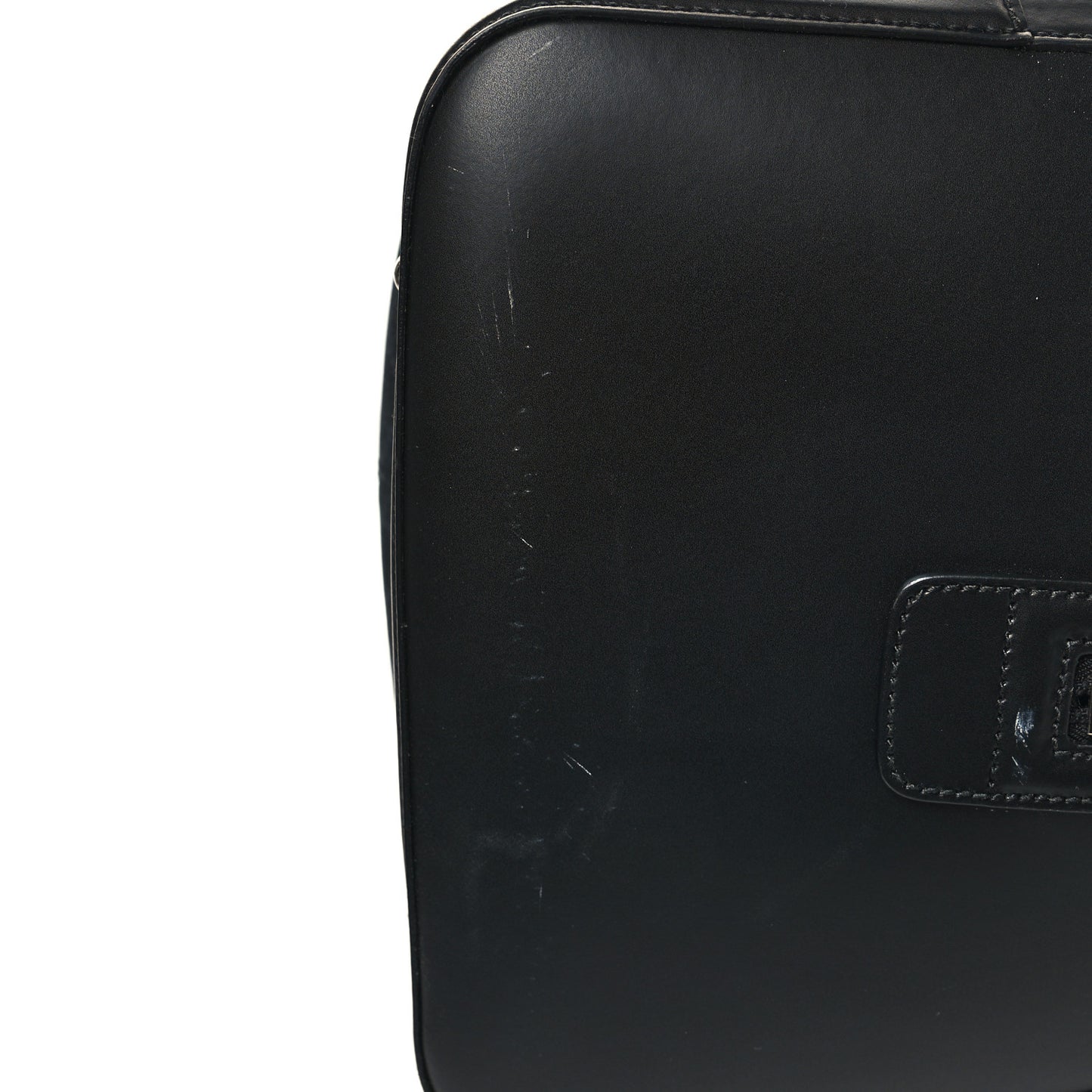 Soft GG Supreme Monogram Appia Calfskin Web Large Carry On Duffle Bag Black Grey