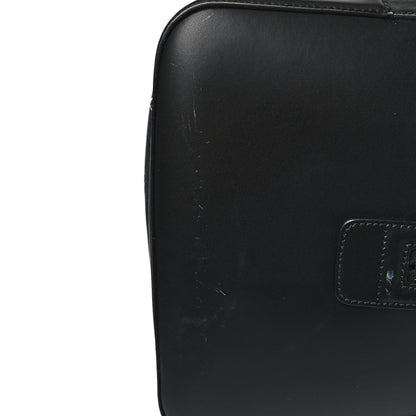 Gucci Soft GG Supreme Monogram Appia Calfskin Web Large Carry On Duffle Bag Black Grey 12 of 13