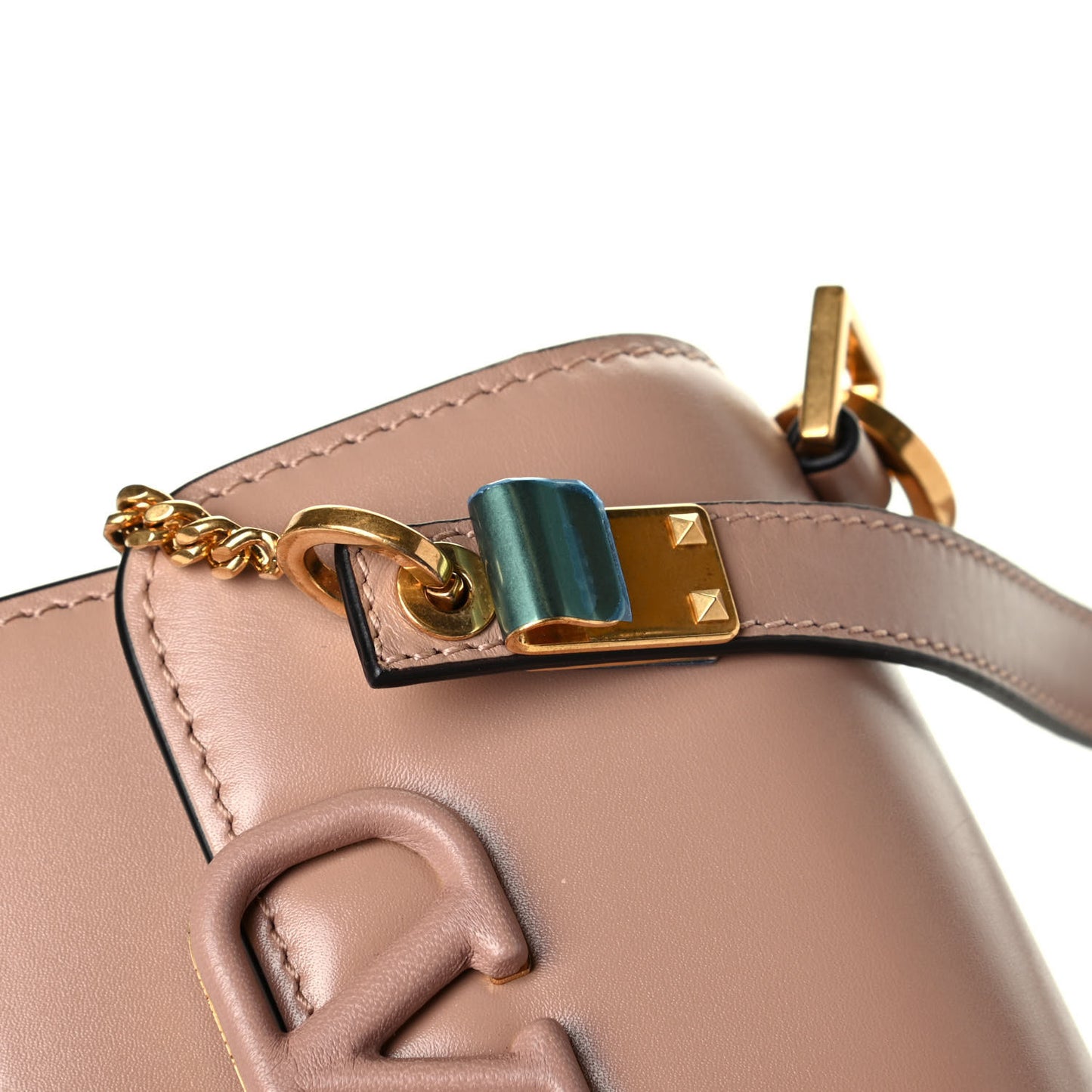 Smooth Calfskin Micro VSling Shoulder Bag Rose Cannelle
