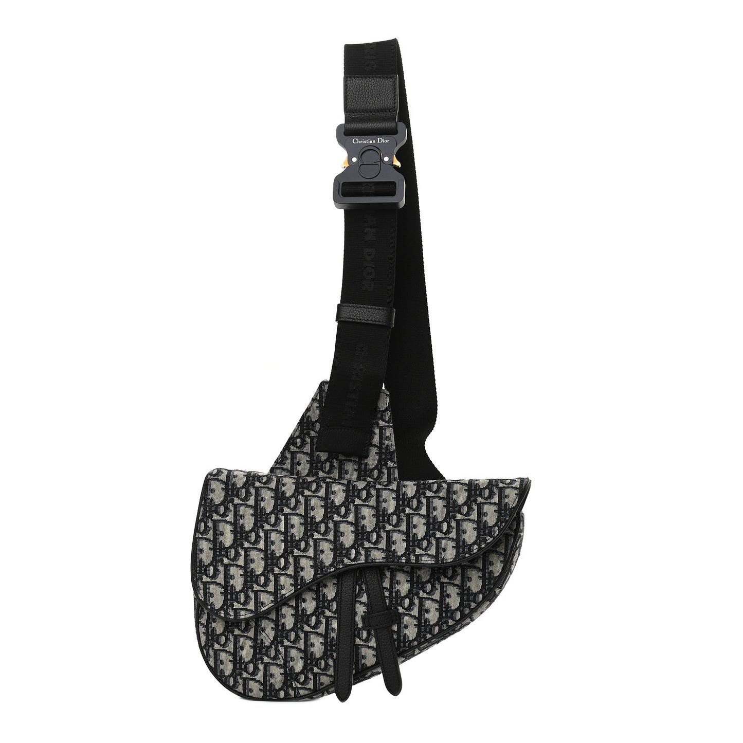 Oblique Mens Saddle Bag Blue