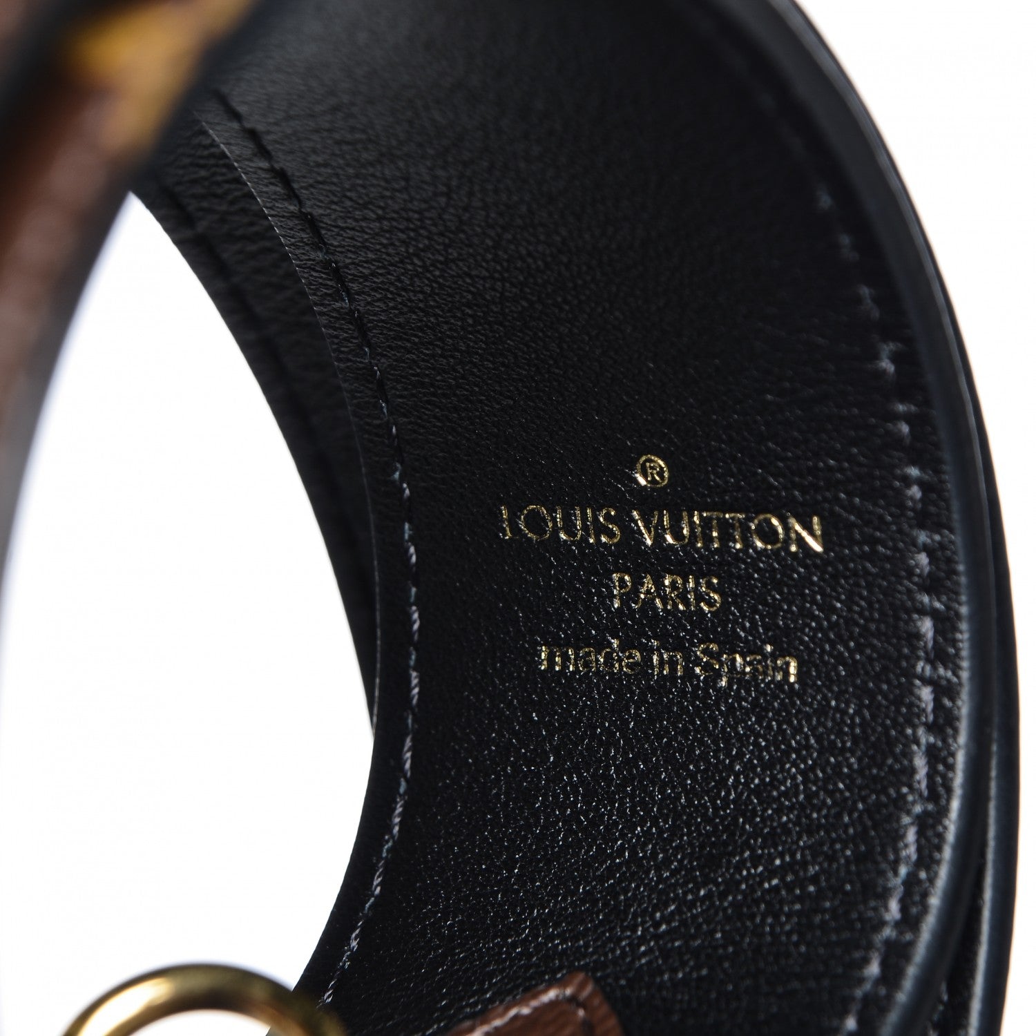 Louis Vuitton Monogram Bandouliere Shoulder Strap Black 5 of 5