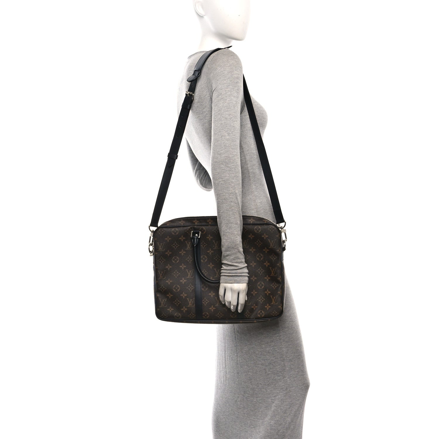 Louis Vuitton Monogram Macassar Porte-Documents Voyage PM 2 of 10
