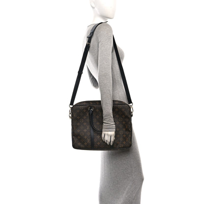 Louis Vuitton Monogram Macassar Porte-Documents Voyage PM 2 of 10