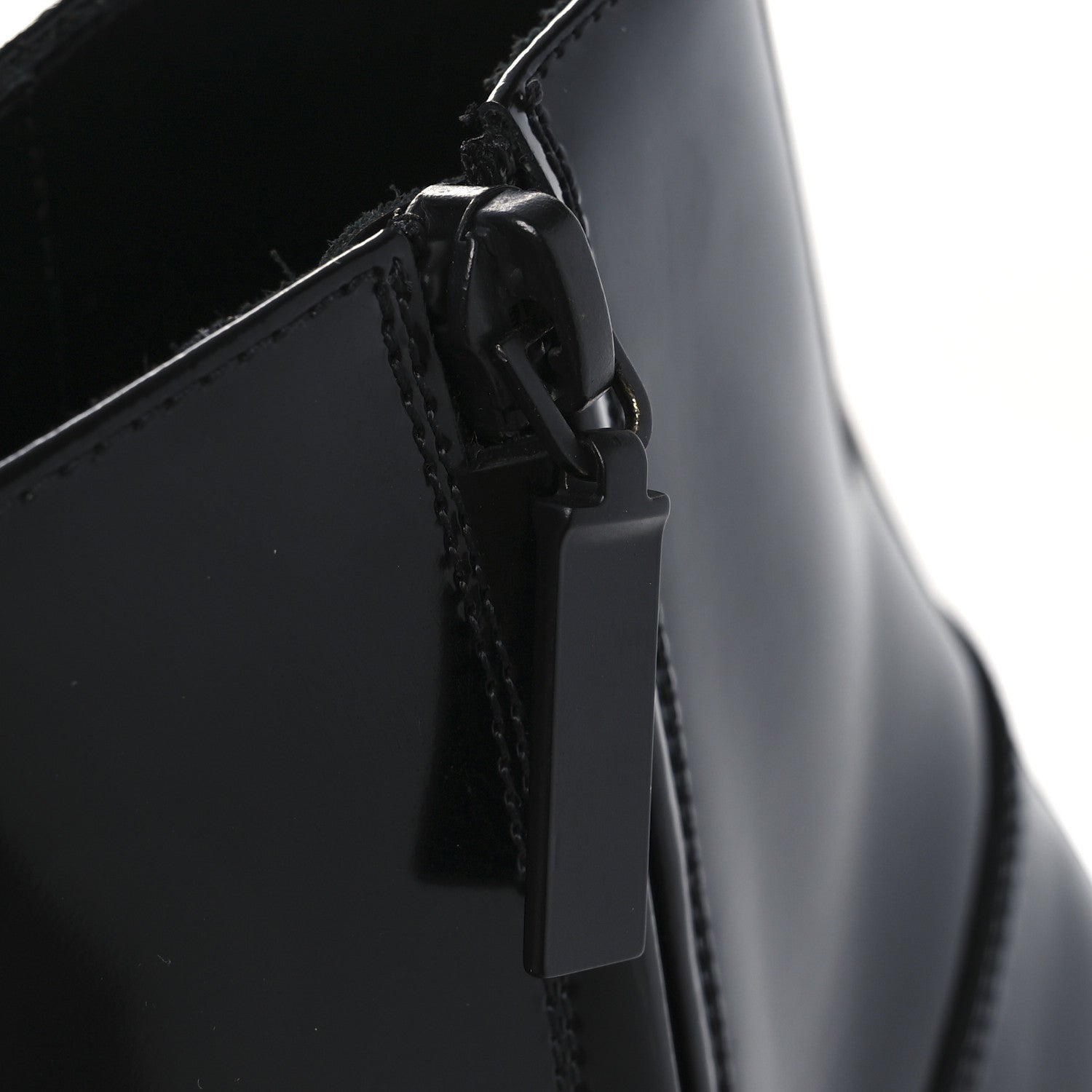 Saint Laurent Vitello Beat 40 Ankle Boots 37 Black 11 of 12