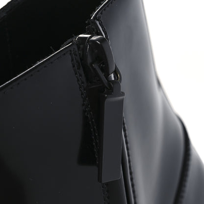 Saint Laurent Vitello Beat 40 Ankle Boots 37 Black 11 of 12
