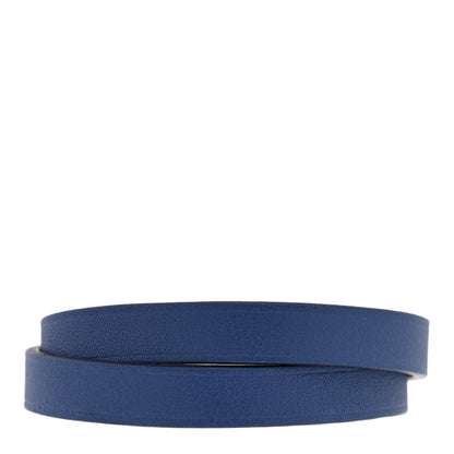 Hermes Chamonix Behapi Double Tour Bracelet T2 Bleu Brighton White 3 of 4