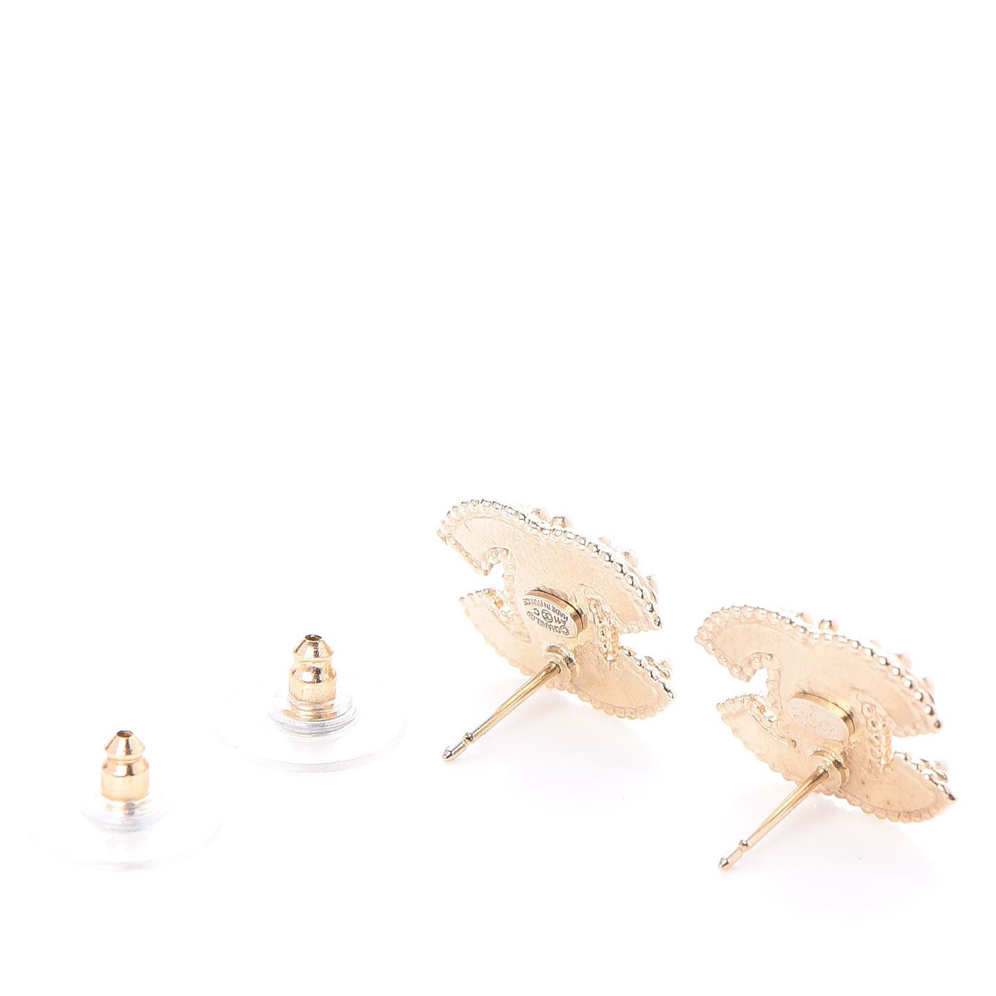 Pearl CC Earrings Gold