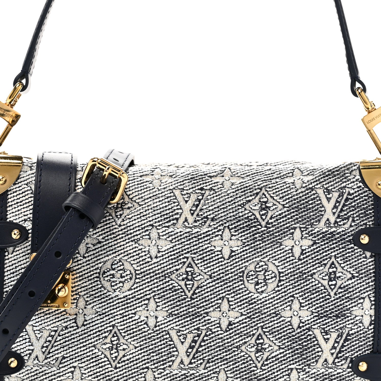 Louis Vuitton Monoglam Side Trunk MM Blue 7 of 9