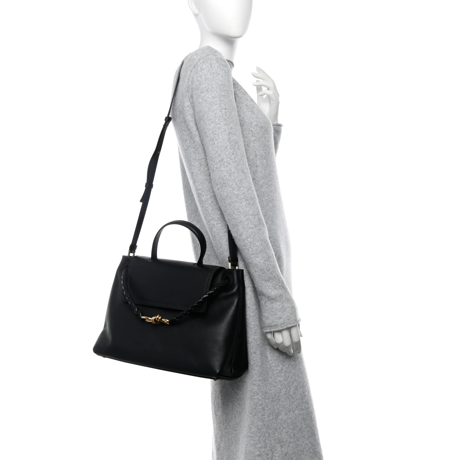 Bottega Veneta Silky Calfskin Medium Ciao Ciao Black 2 of 10