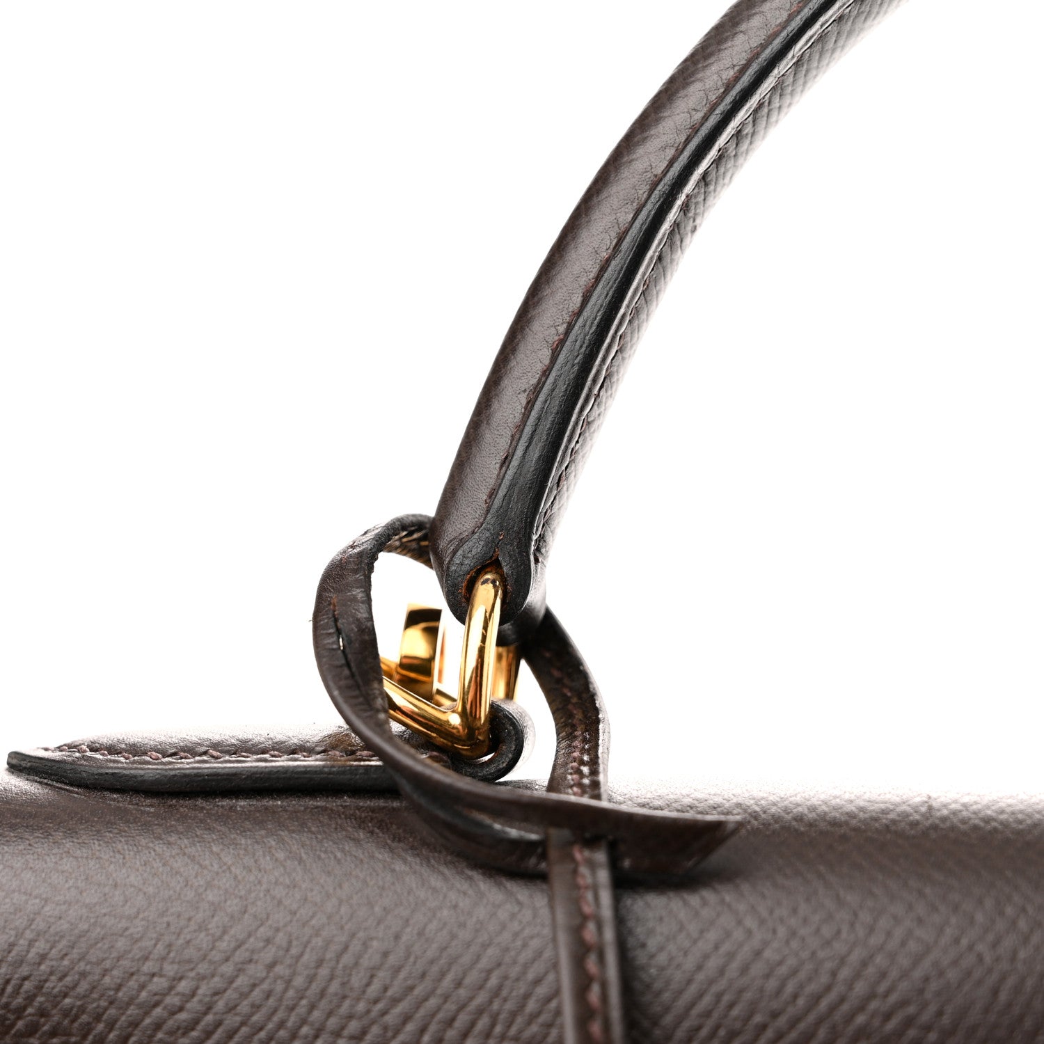 Hermes Epsom Kelly Sellier 32 Chocolate 12 of 13
