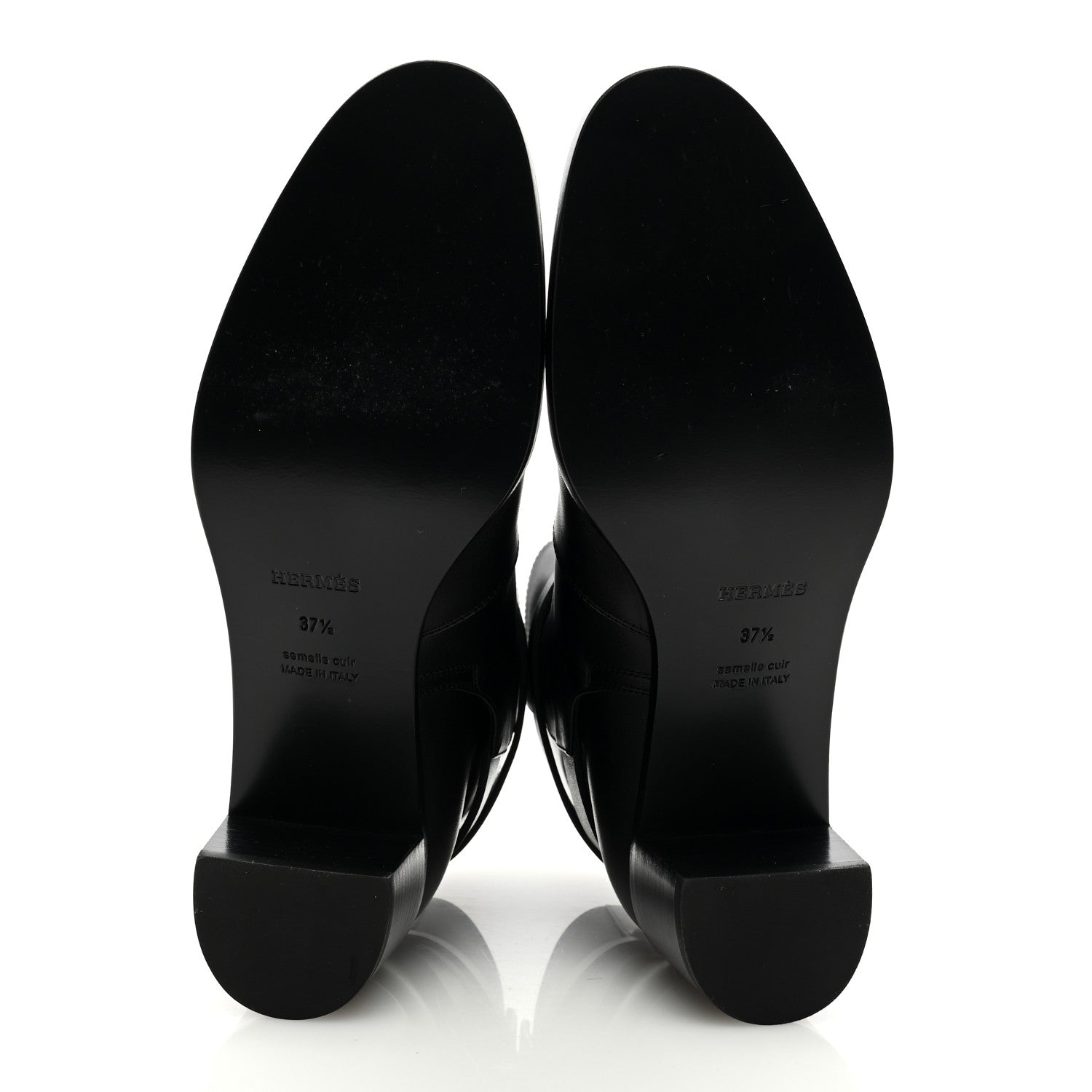 Hermes Calfskin Neo Ankle Boots 37.5 Black 5 of 8