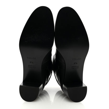 Hermes Calfskin Neo Ankle Boots 37.5 Black 5 of 8