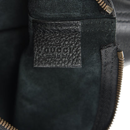 Gucci Pebbled Calfskin Large Logo Portfolio Clutch Black 6 of 8