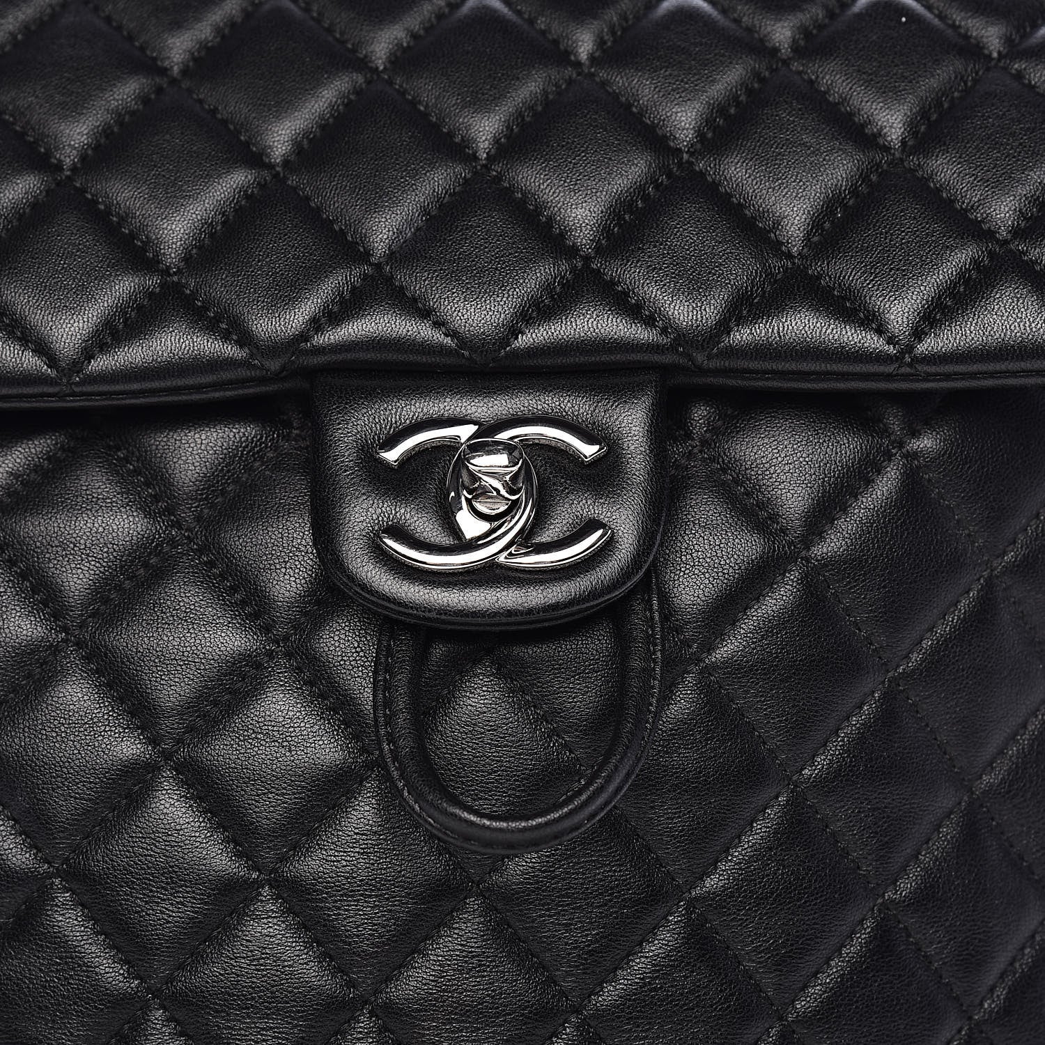 Chanel Calfskin Quilted Large Urban Spirit Backpack Black 10 of 11