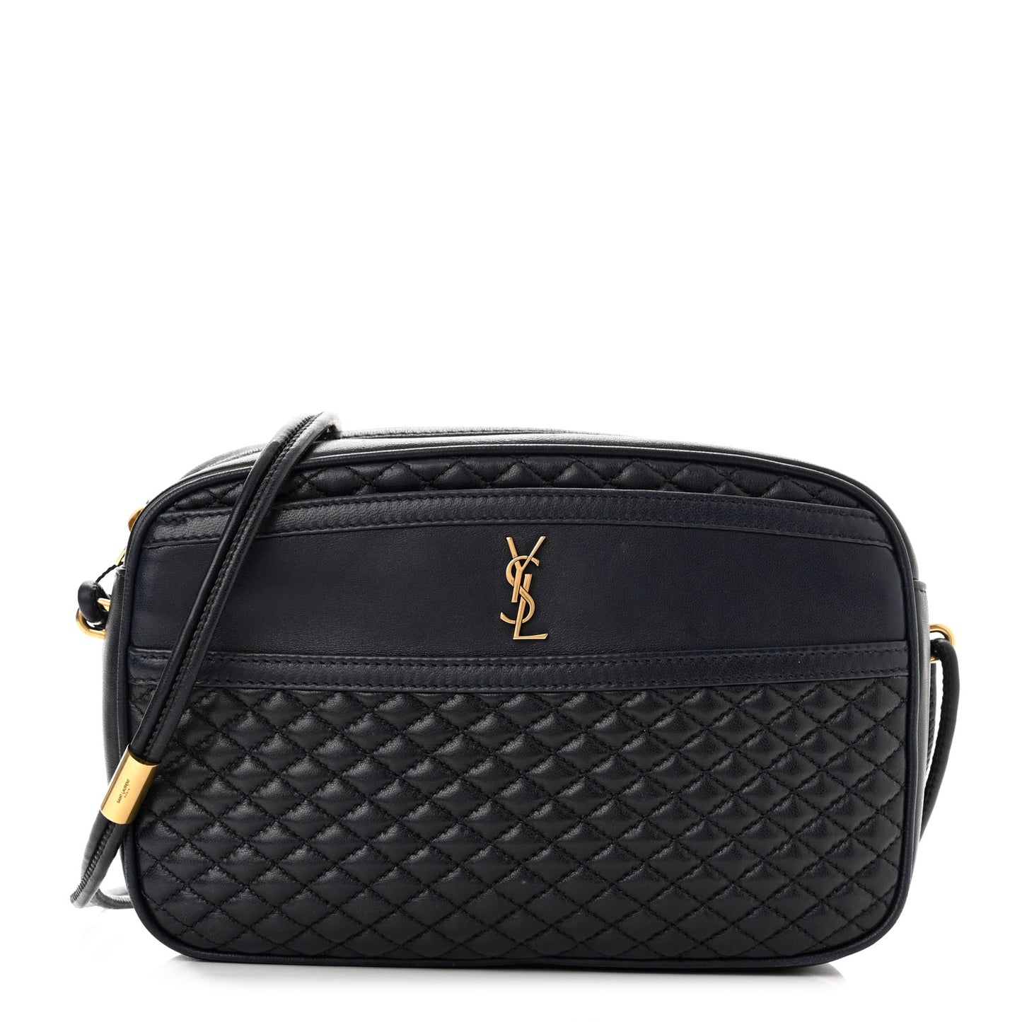 Lambskin Quilted Victoire Camera Bag Deep Marine