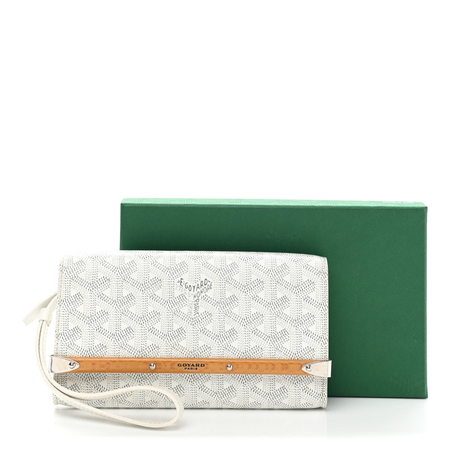 Goyard Goyardine Monte Carlo Bois Clutch White 8 of 8