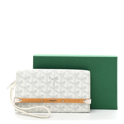 Goyard Goyardine Monte Carlo Bois Clutch White 8 of 8