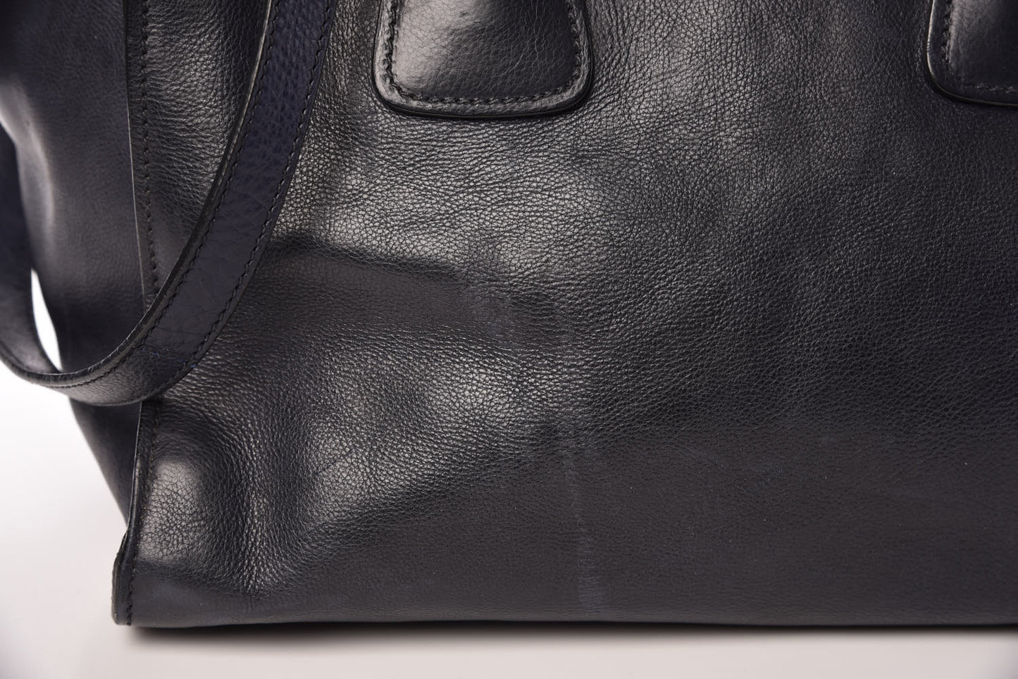 Glace Calfskin Twin Pocket Tote Baltico