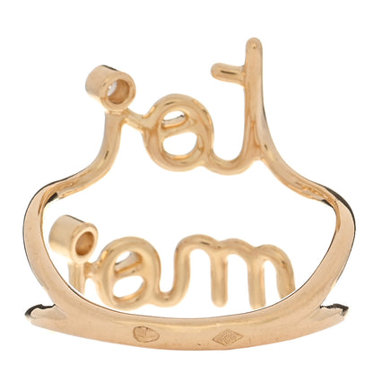 Christian Dior 18K Yellow Gold Diamond Toi Moi Ring 52 6 3 of 4