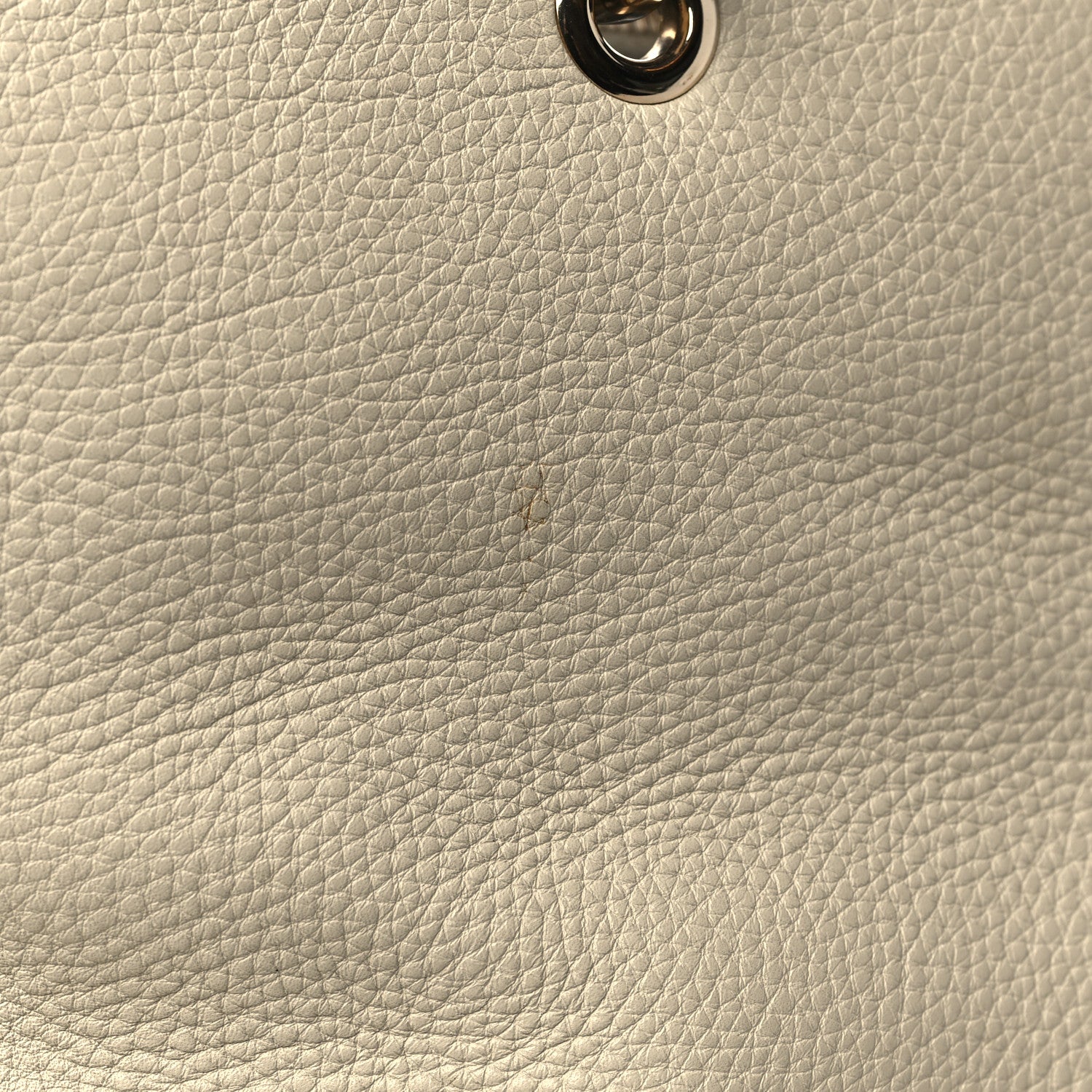 Gucci Pebbled Calfskin Medium Bamboo Shopper Tote Off White 10 of 12