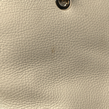 Gucci Pebbled Calfskin Medium Bamboo Shopper Tote Off White 10 of 12