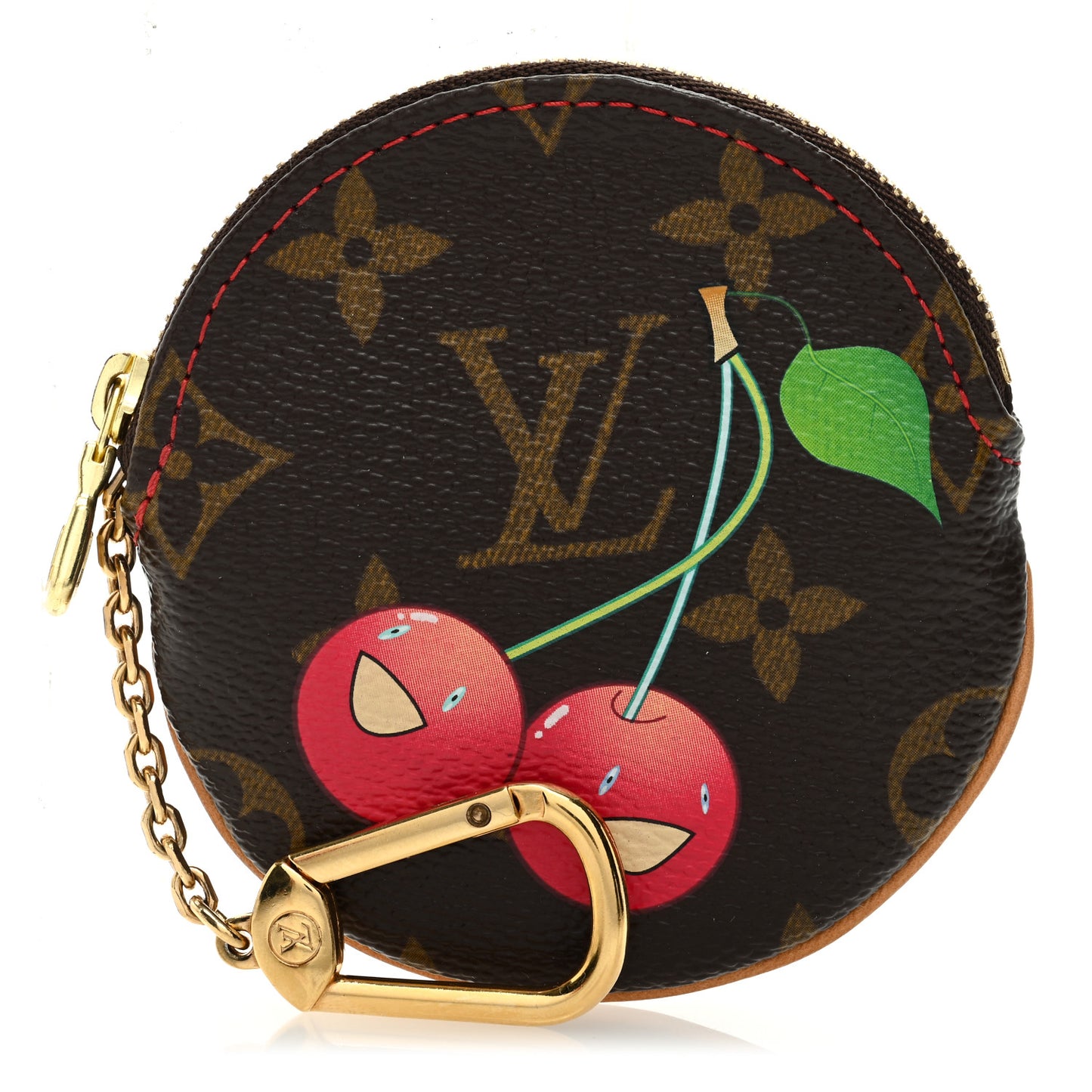 Monogram Cerises Round Coin Purse