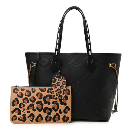 Louis Vuitton Empreinte Monogram Giant Wild At Heart Neverfull MM Black 1 of 10