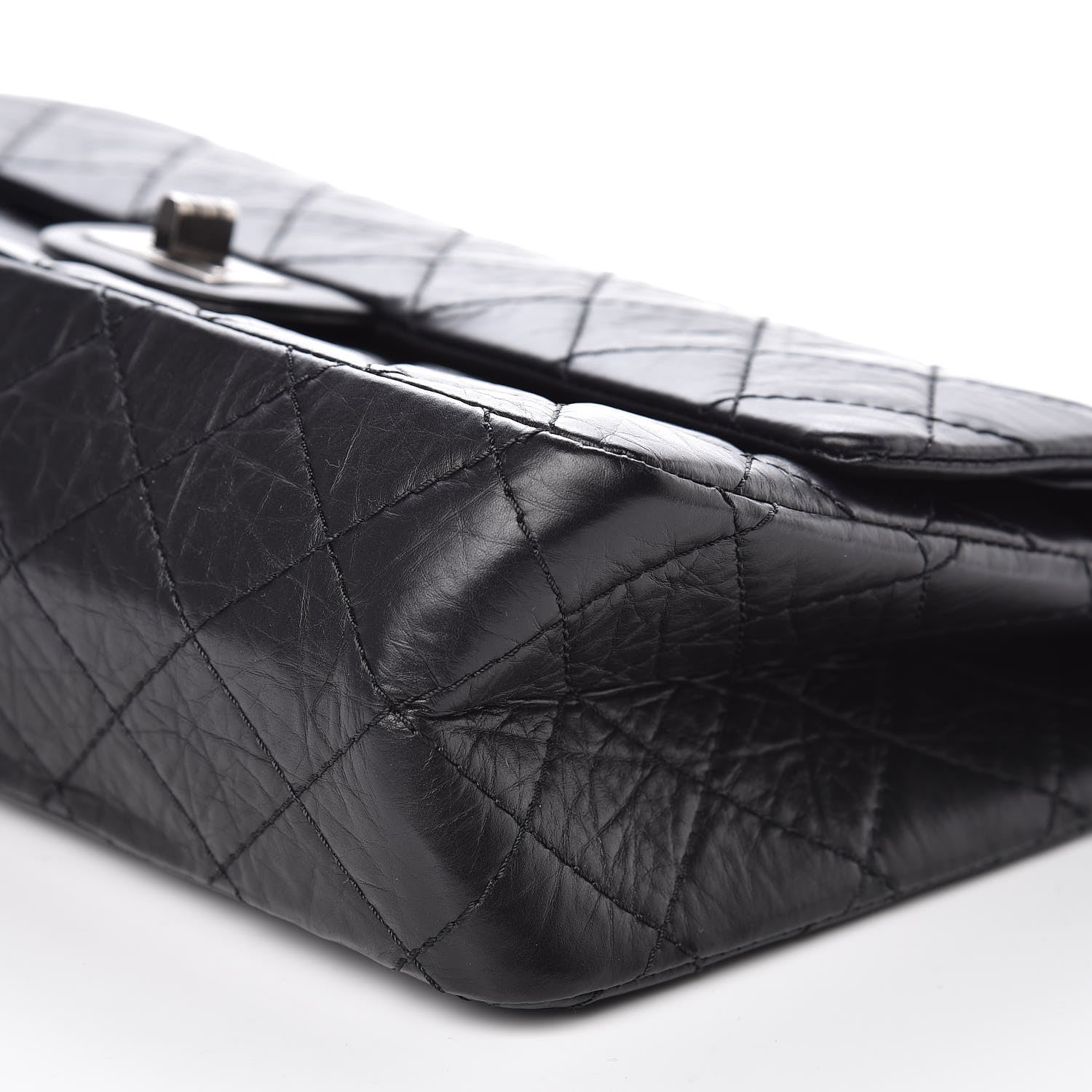 Chanel Aged Calfskin Quilted 2.55 Reissue 226 Flap Black 9 of 10