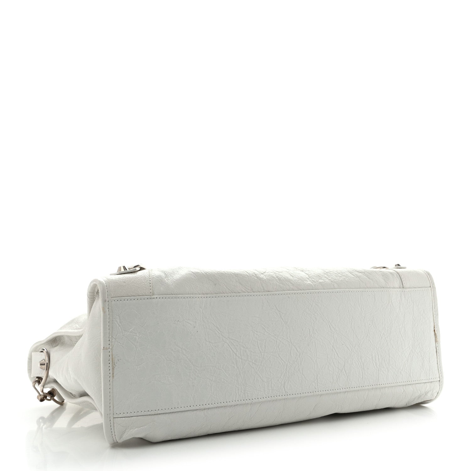Balenciaga Agneau Arena Silver Hardware Medium Le City Optic White 4 of 15