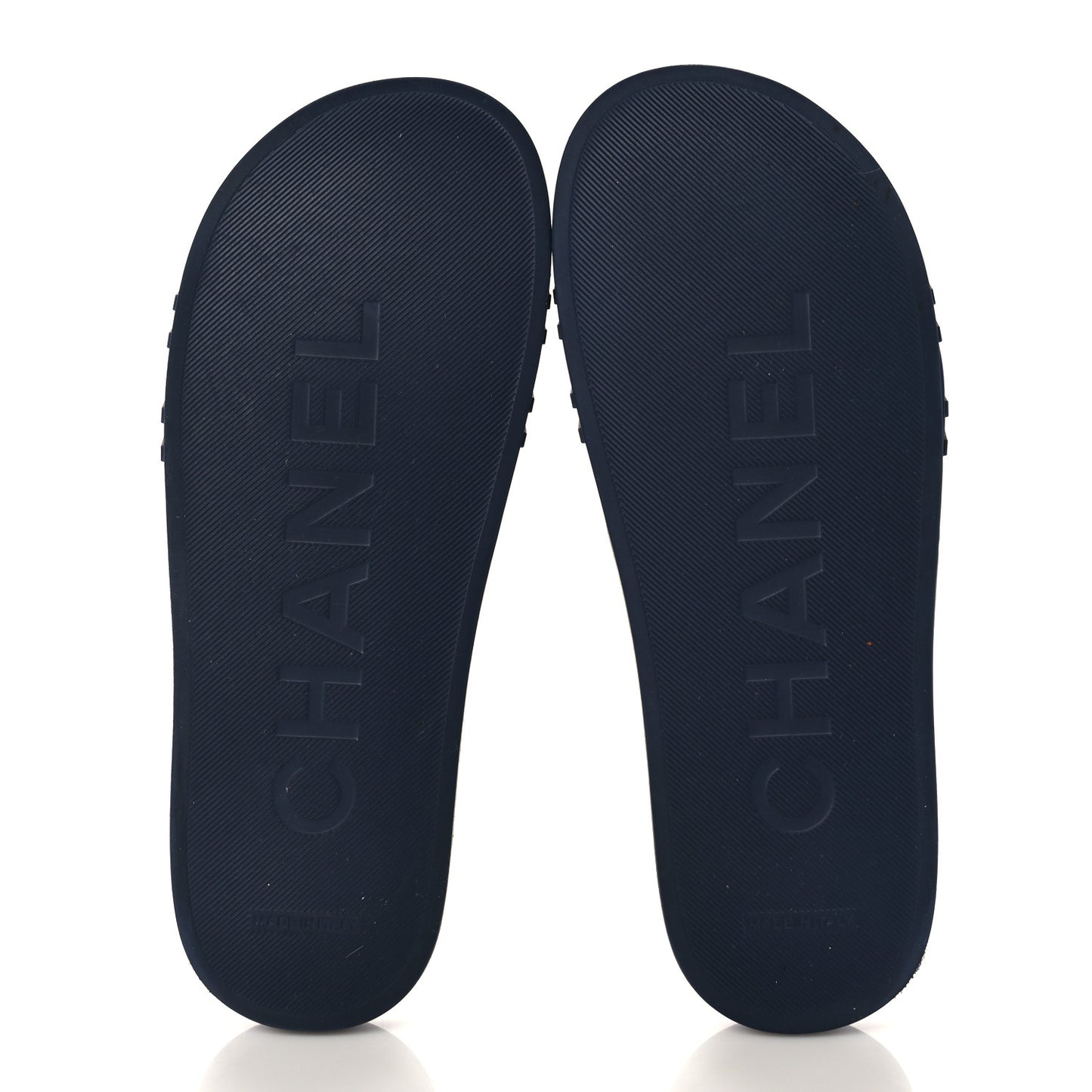 PVC CC Mules Sandals 39 Navy Gold