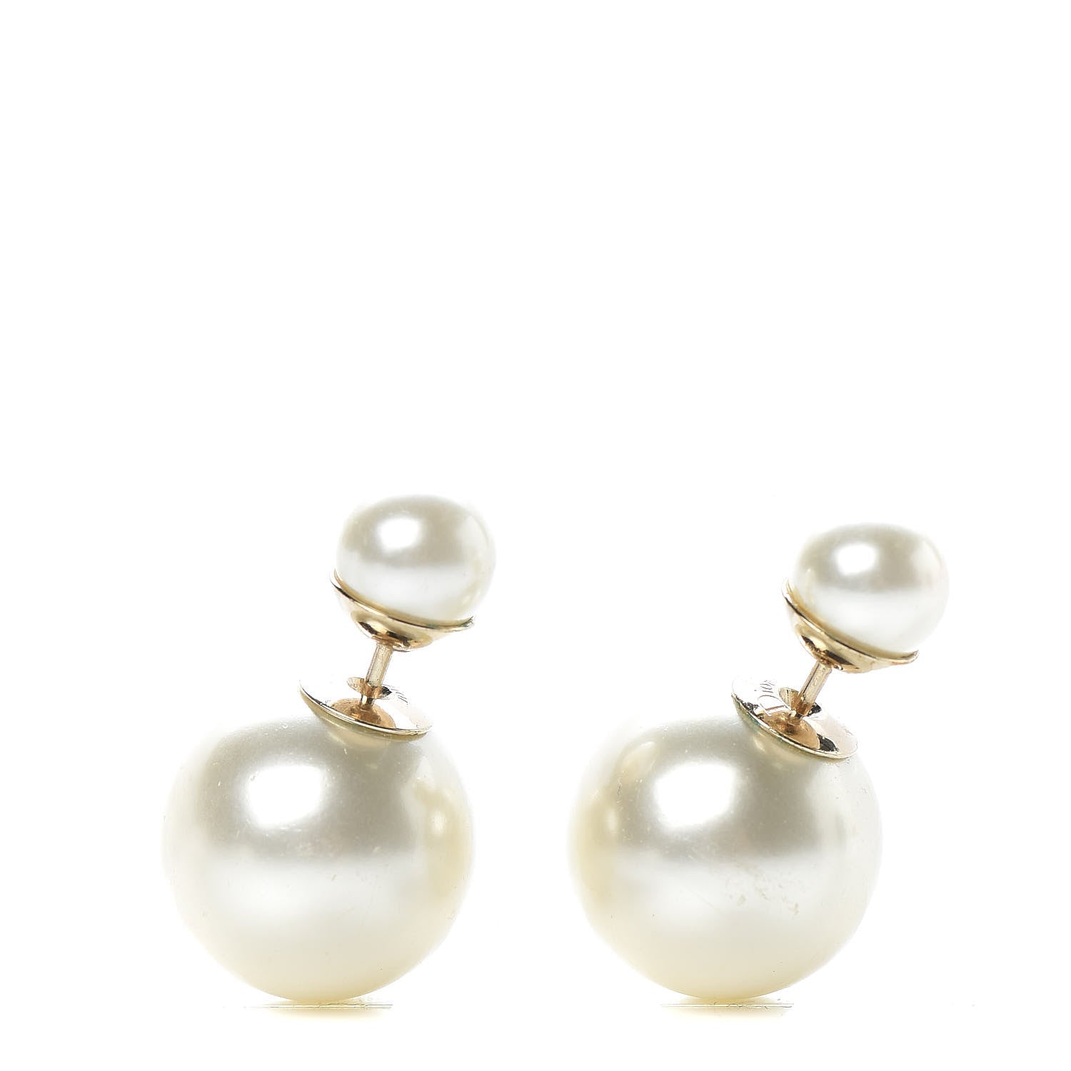 Christian Dior Pearl Mise En Dior Tribal Earrings 1 of 3