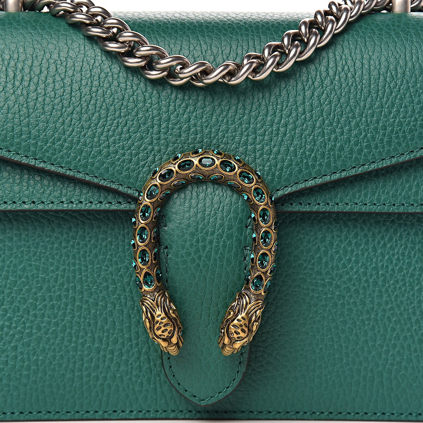 Calfskin Mini Dionysus Shoulder Bag Emerald